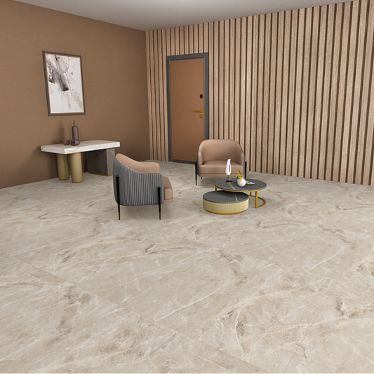 Carrelage effet marbre mat - Albus Blanc - 60x120cm