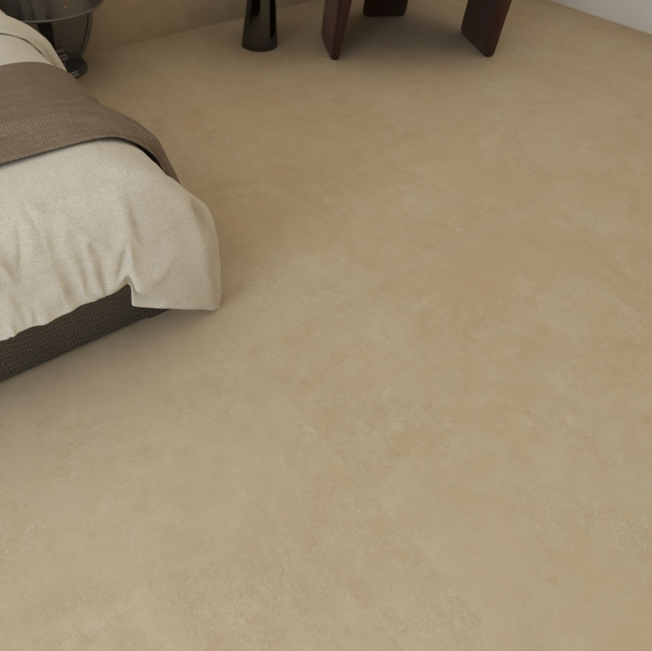 Carrelage effet béton mat - Alexia Crème - 100x100cm