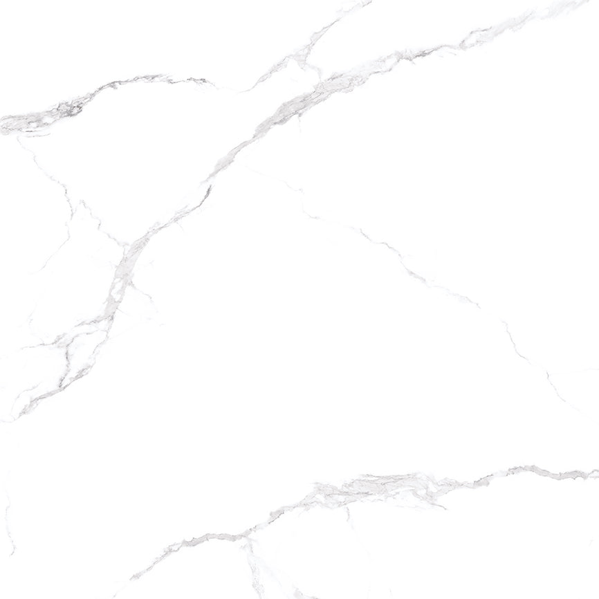 Carrelage effet marbre blanc - Armani Culcatta - 100x100cm