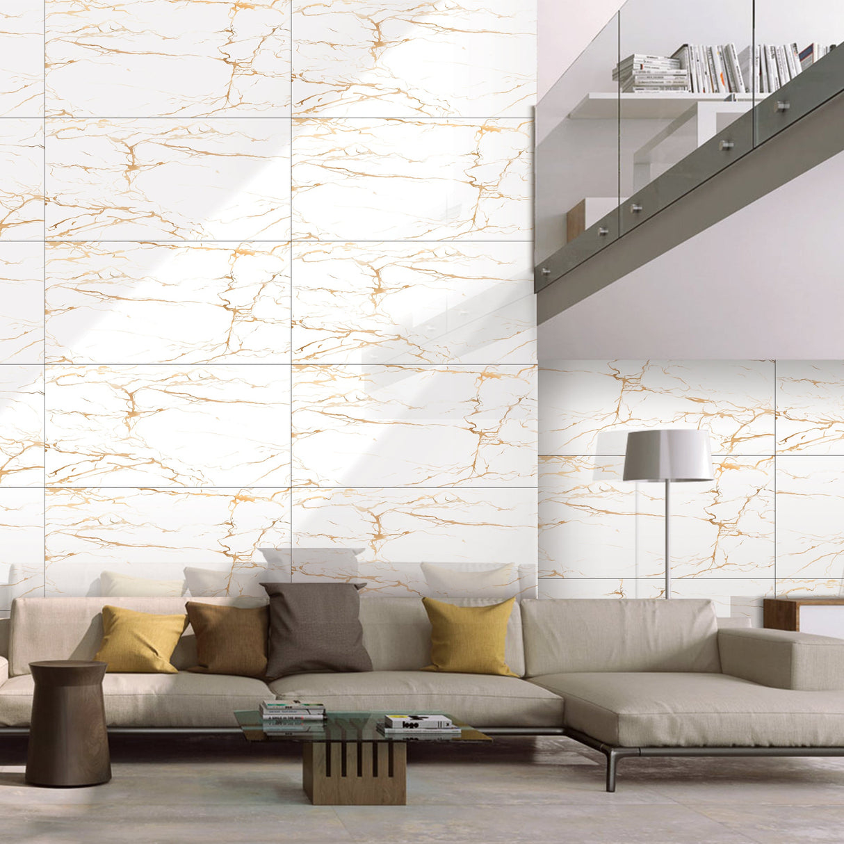 Carrelage effet marbre mat - Artistic Satvario - 60x120cm