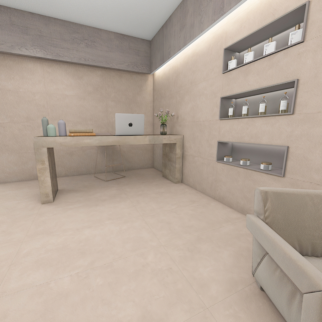 Carrelage effet béton mat - Colmar Clover - 60x120cm