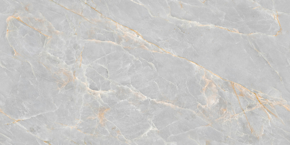 Carrelage effet marbre brillant- Endless Atlas Silver - 60x120cm