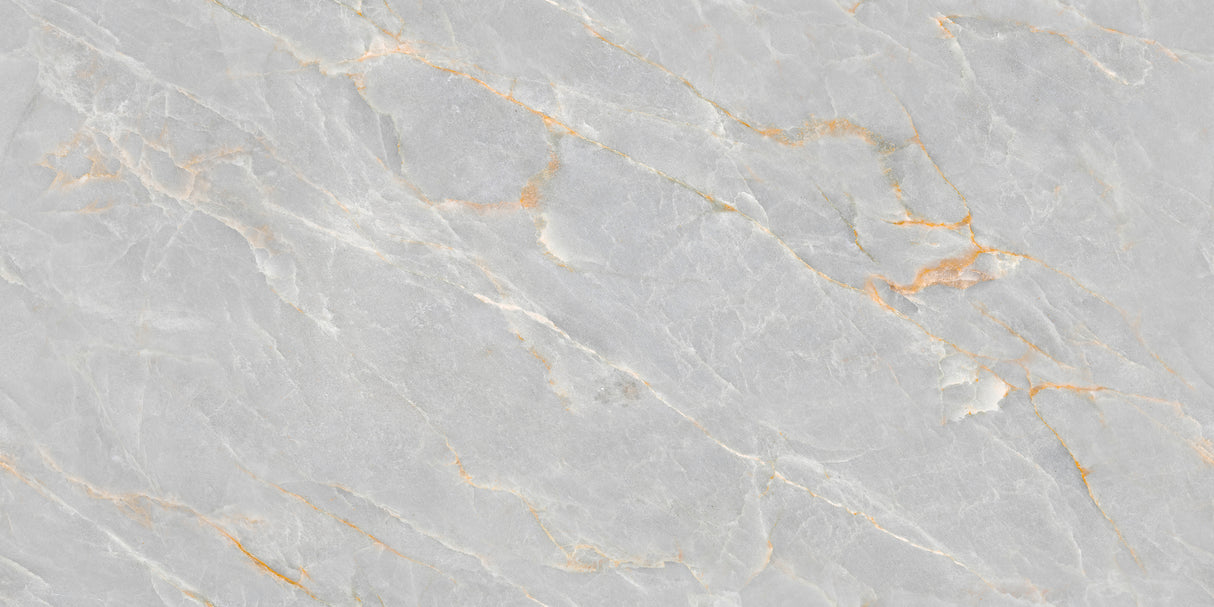 Carrelage effet marbre brillant- Endless Atlas Silver - 60x120cm