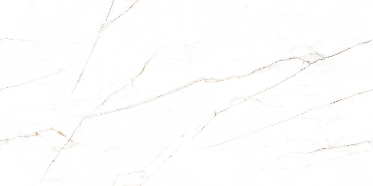 Carrelage effet marbre brillant- Endless Statuario Olive - 60x120cm