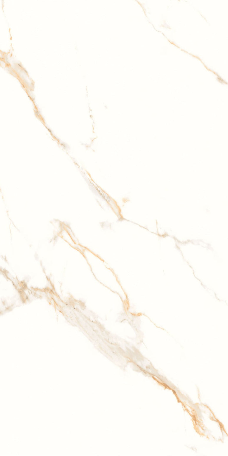 Carrelage effet marbre brillant - Golden Satvario - 60x120cm