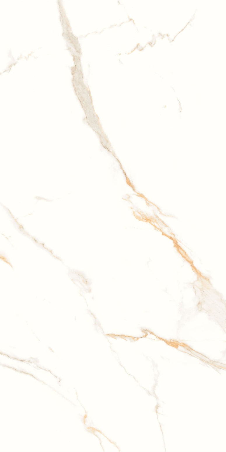 Carrelage effet marbre brillant - Golden Satvario - 60x120cm