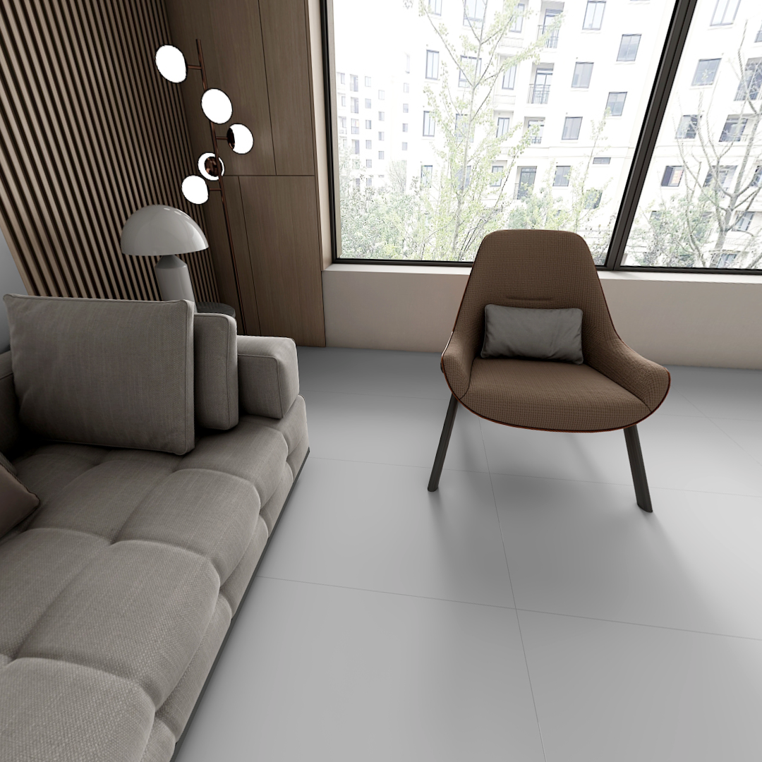 Carrelage uni mat - Grenade Gris - 60x120cm