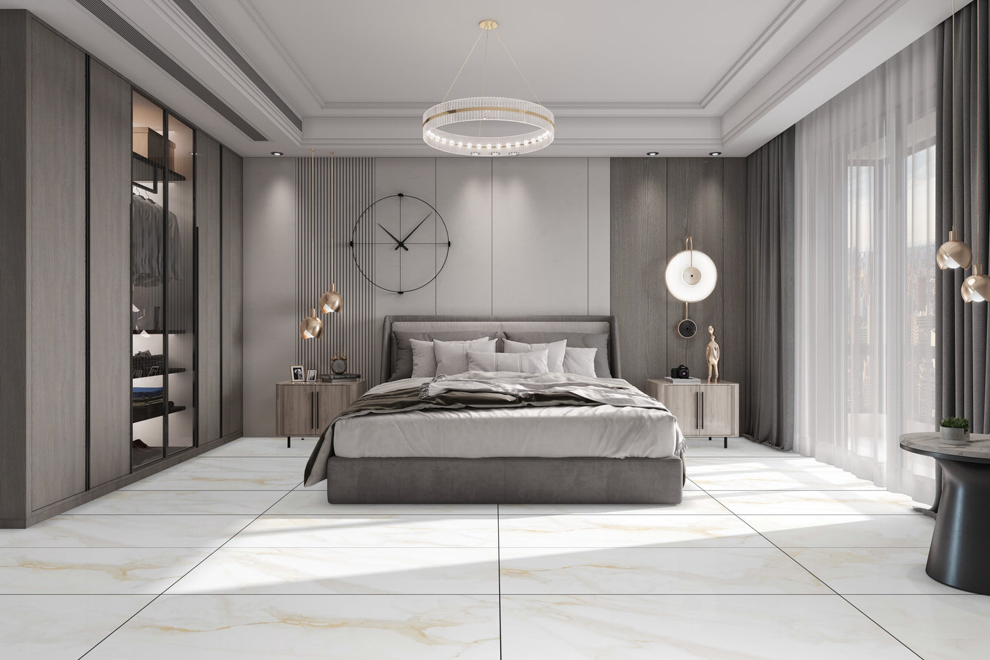 Carrelage Marmore Blanc 60x60 cm – Élégance Classique et Intemporelle