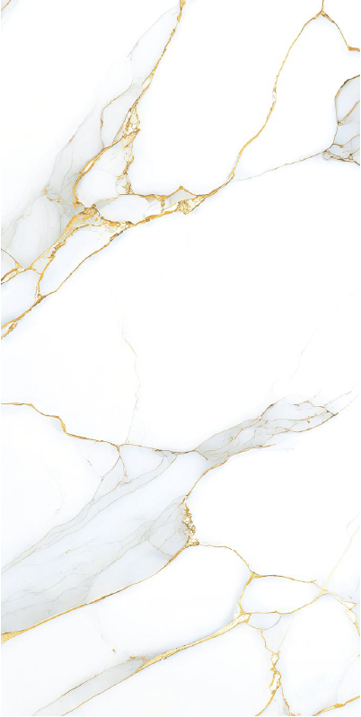 Carrelage effet marbre brillant - Jubelly Gold - 60x120cm