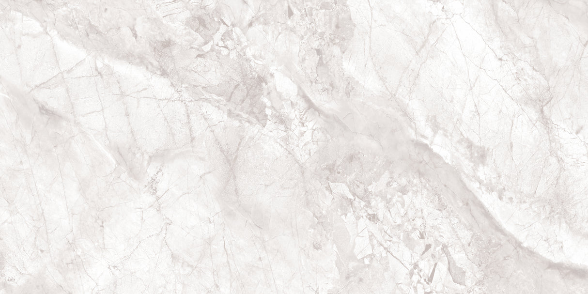 Carrelage effet marbre brillant - Lusso Crema - 60x120cm