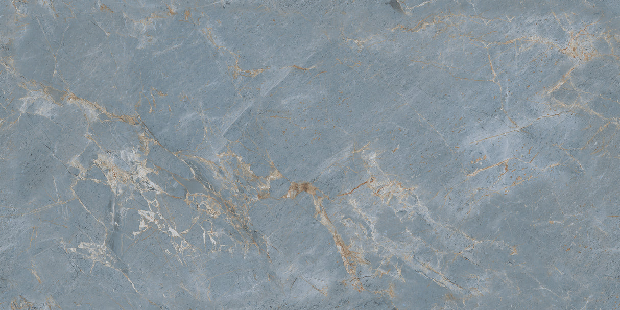 Carrelage effet marbre mat 3D - Marmer Mint Blue - 60x120cm