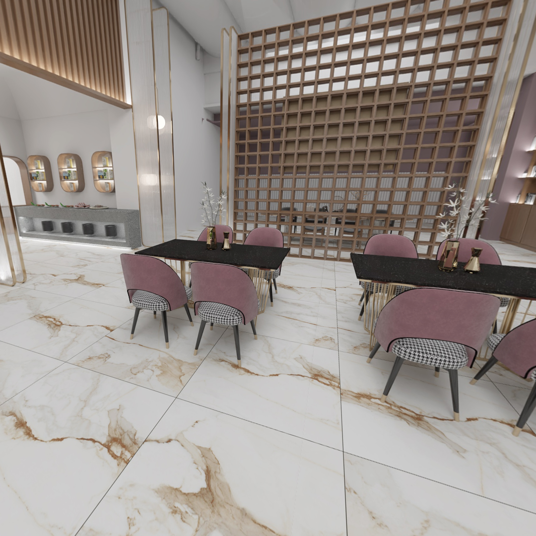 Carrelage effet marbre mat - Marmore Blanc - 60x60cm