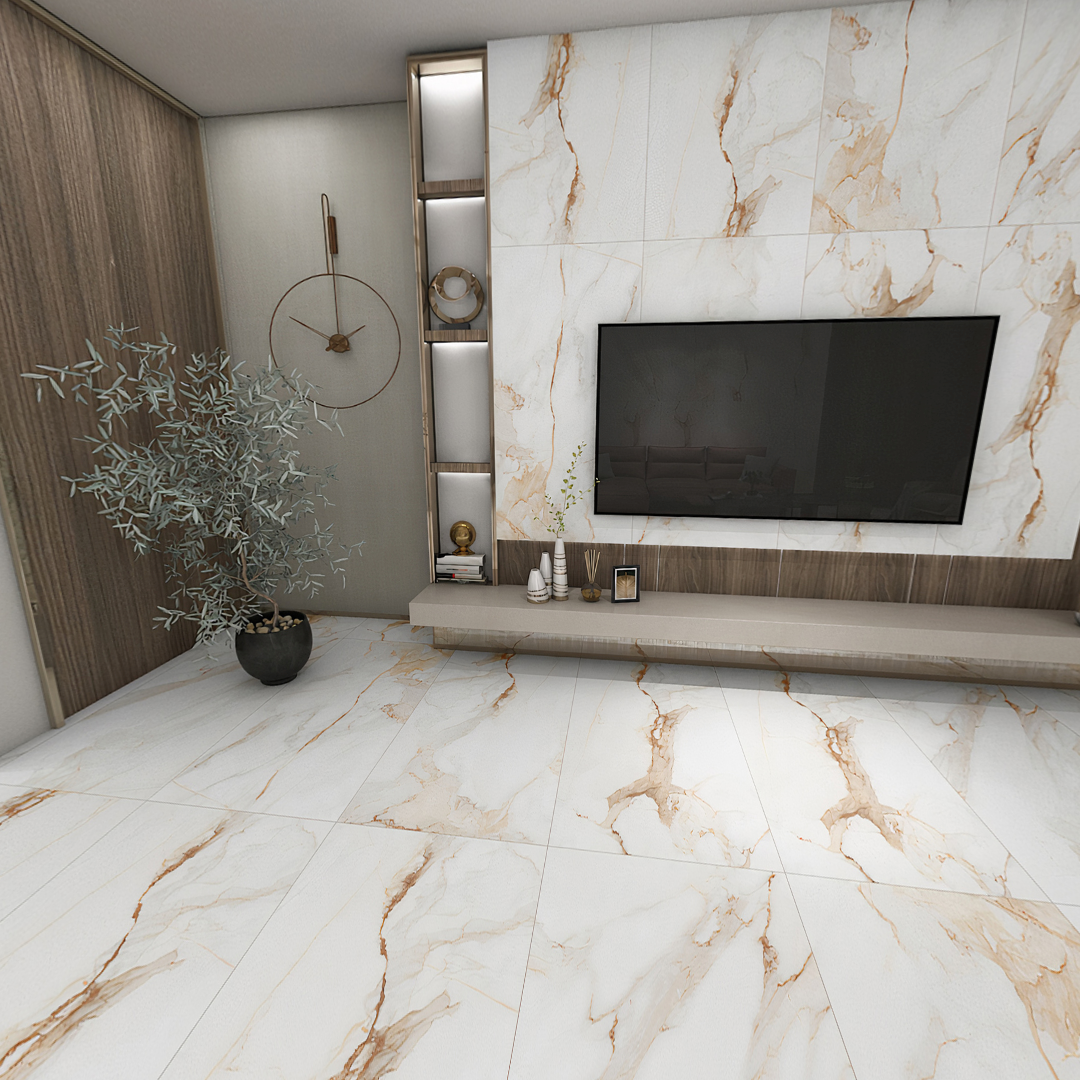 Carrelage effet marbre mat- Marmore Blanc - 60x120cm