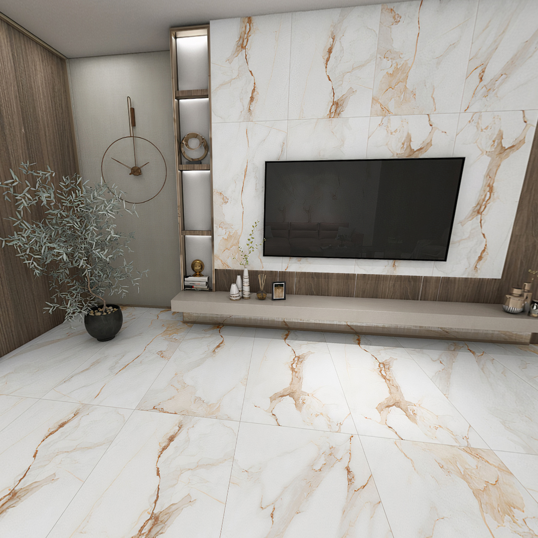 Carrelage effet marbre mat - Marmore Blanc - 60x120cm