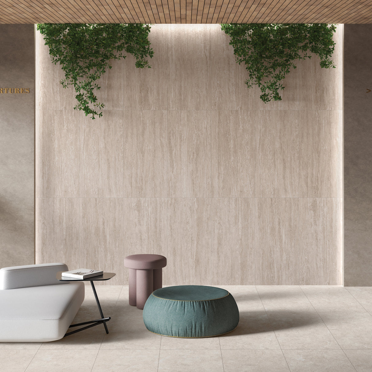 Carrelage effet pierre mat - Mystical virtue crema - 60x120cm