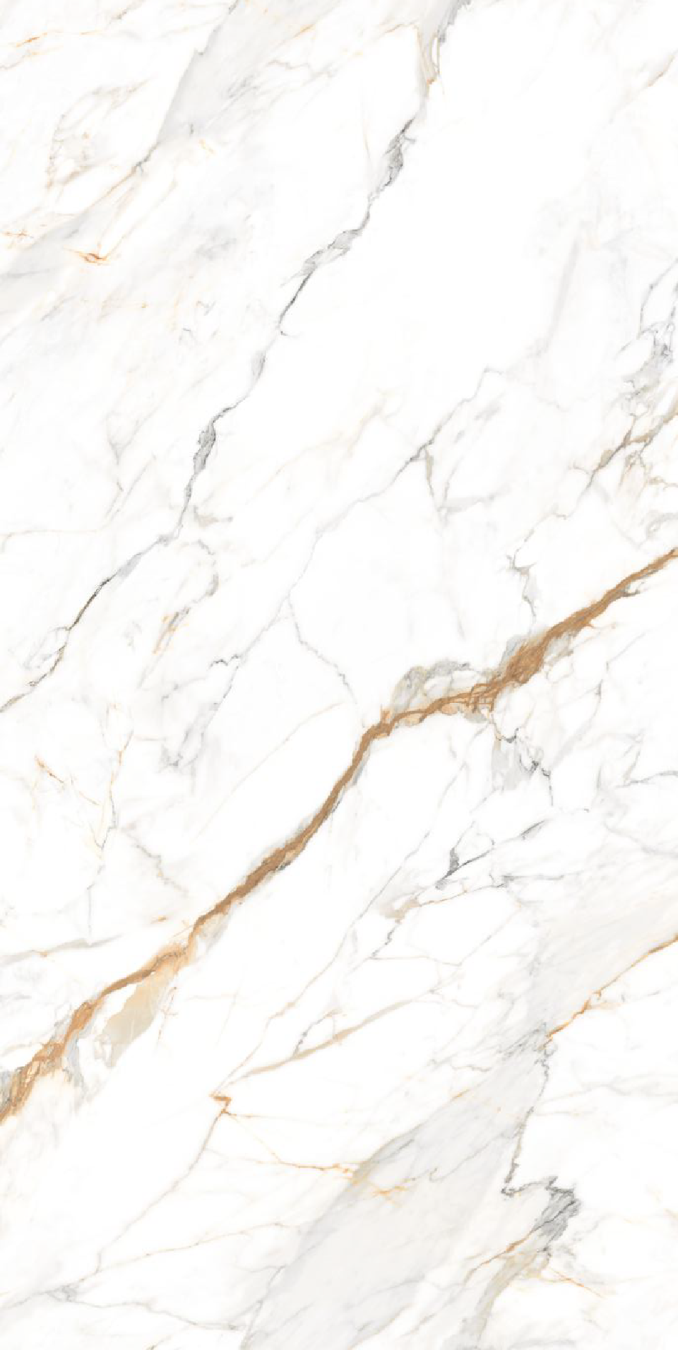 Carrelage effet marbre brillant- Roma Gold - 60x120cm