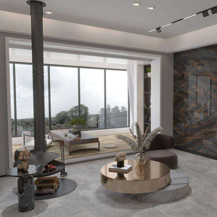 Carrelage effet béton mat - Stark grey - 60x120cm