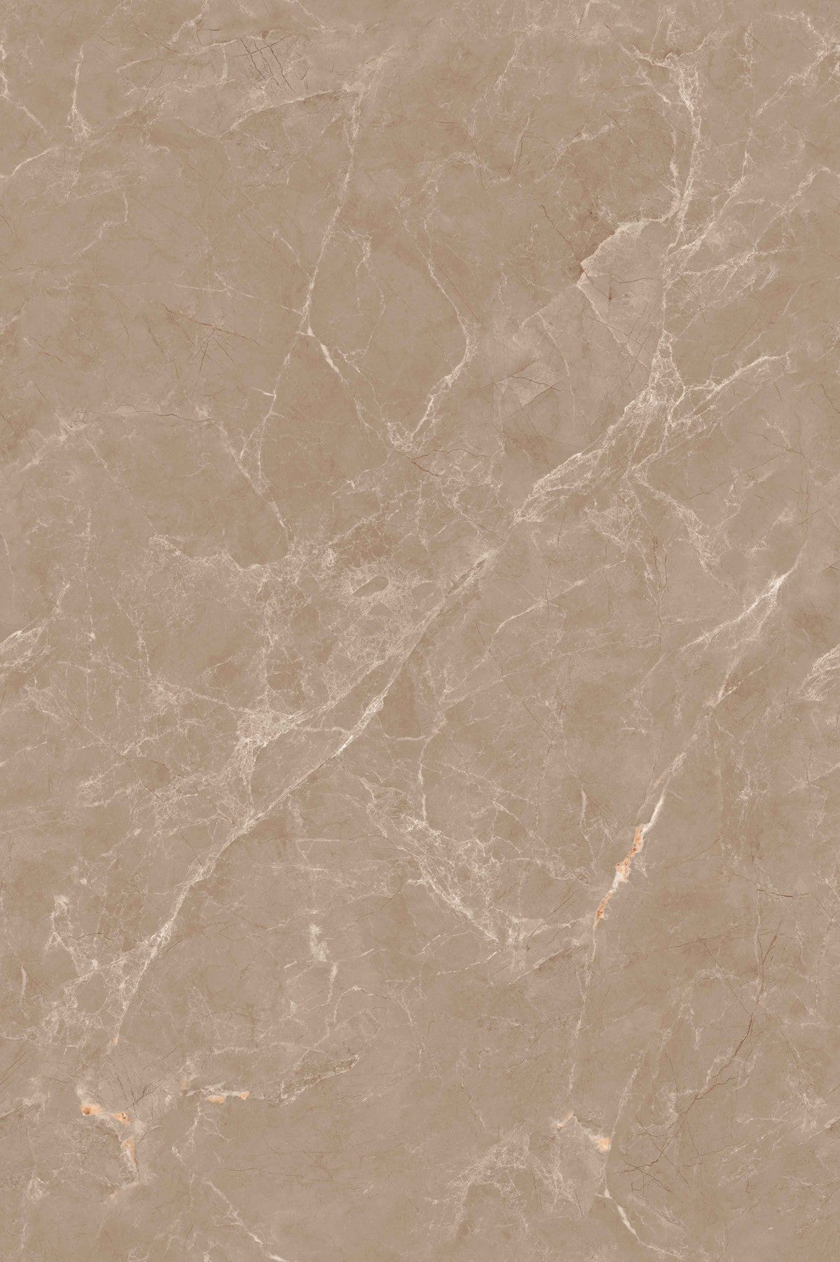 Carrelage effet marbre brillant - Tokyo Taupe - 60x120cm