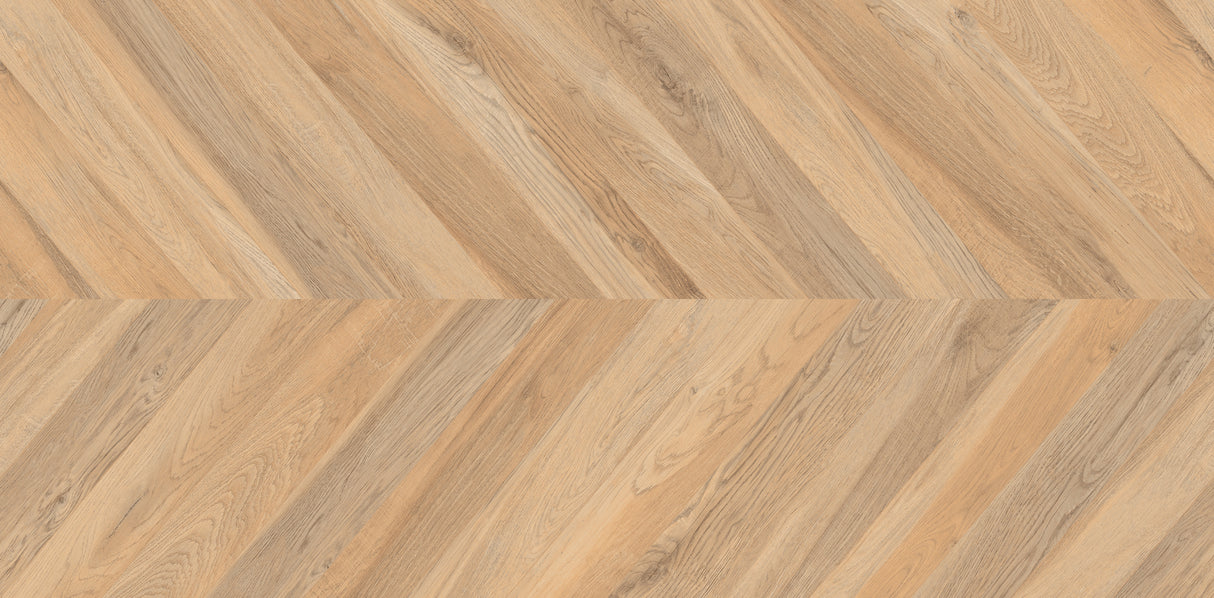 Carrelage effet bois (parquet chevron) antidérapant mat R11 - Tulip Wood - 60x120cm