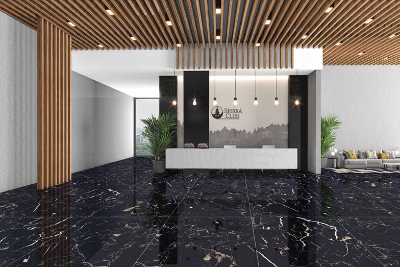 Carrelage Apollo Black 100x100 cm – Sobriété et Modernité Intemporelle