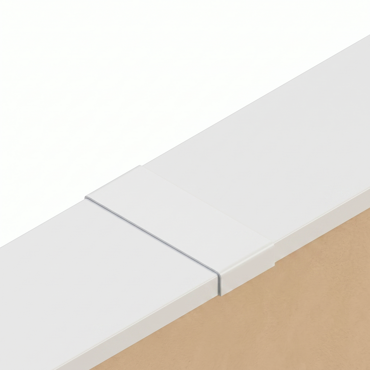 Couvertine Aluminium - Blanc - 28x300cm