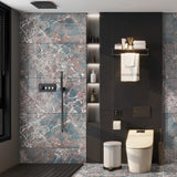 Carrelage effet marbre brillant - Amazon Blue - 60x120cm