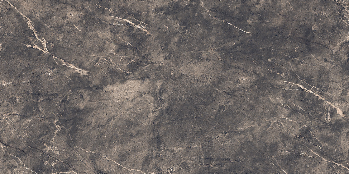 Carrelage effet pierre brillant - Anver Noir - 60x120cm