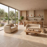 Carrelage effet béton ciré beige mat - Arcadie Beige - 60x120cm