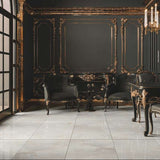 Carrelage effet marbre brillant - Arche light grey - 60x120cm