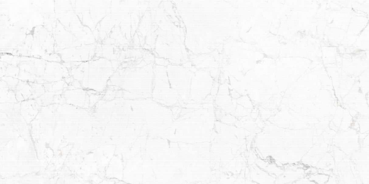 Carrelage effet marbre mat - Arena Bianco Décor - 60x120cm