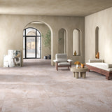 Carrelage effet marbre semi-brillant - Arfine Sand - 60x120cm