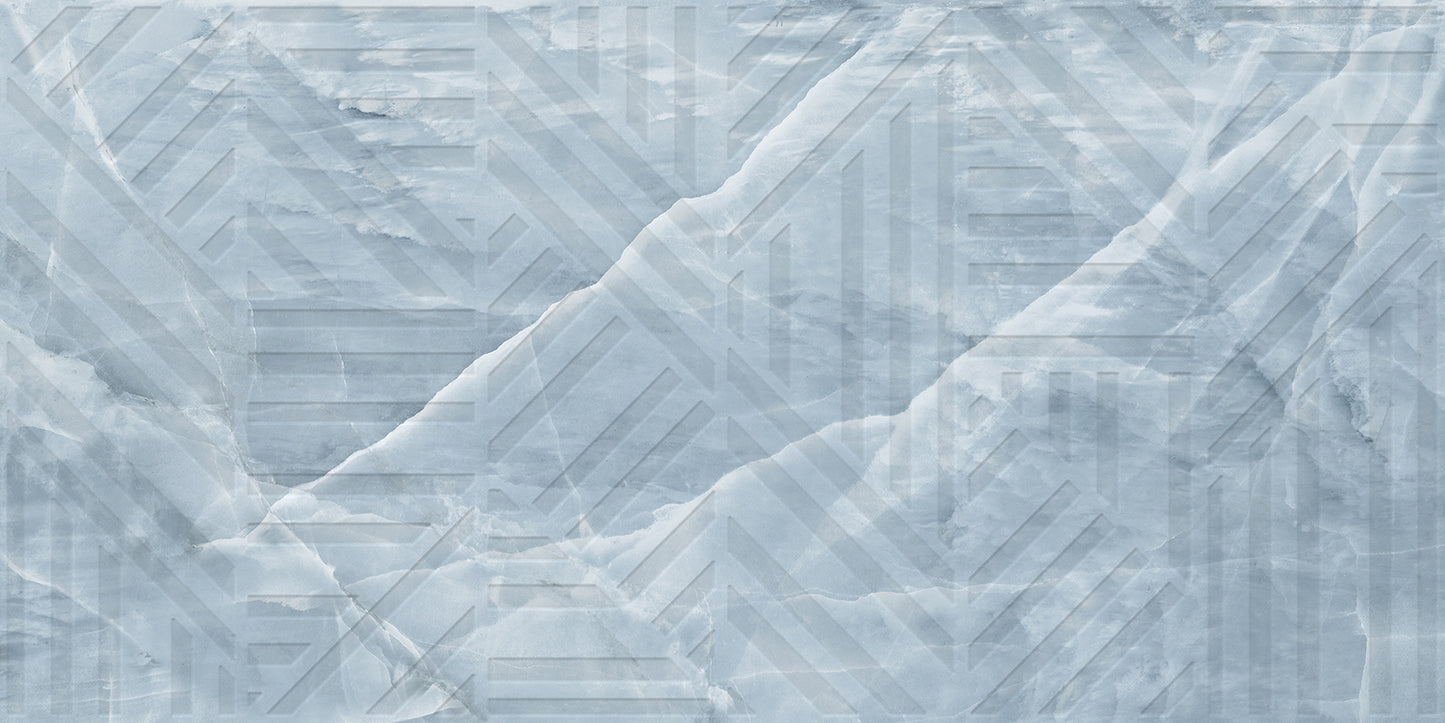 Carrelage effet marbre mat - Blue Mint Décor - 60x120cm