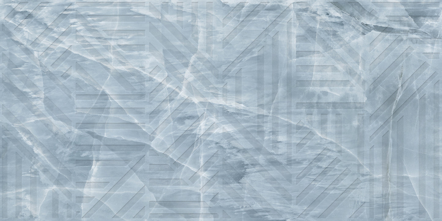 Carrelage effet marbre mat - Blue Mint Décor - 60x120cm