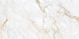 Carrelage effet marbre semi-brillant - Bosania Gold - 60x120cm