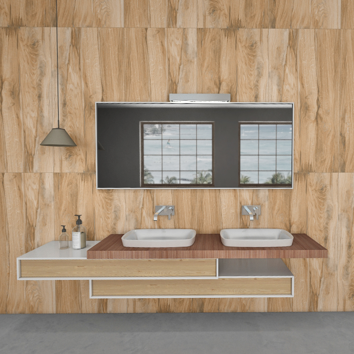 Carrelage effet bois mat - Celims Ocra - 60x120cm