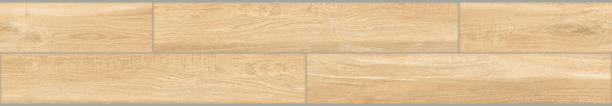 Carrelage effet parquet bois mat - Colibri Ivoire - 20x120cm