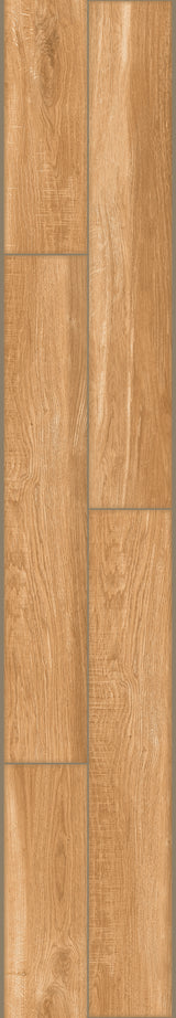 Carrelage effet parquet bois mat - Colibri Marron - 20x120cm