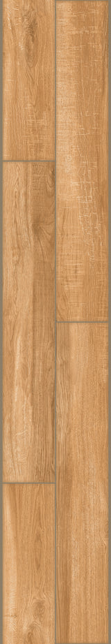 Carrelage effet parquet bois mat - Colibri Marron - 20x120cm