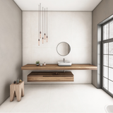 Carrelage effet béton mat - Colmar Blanc - 60x120cm