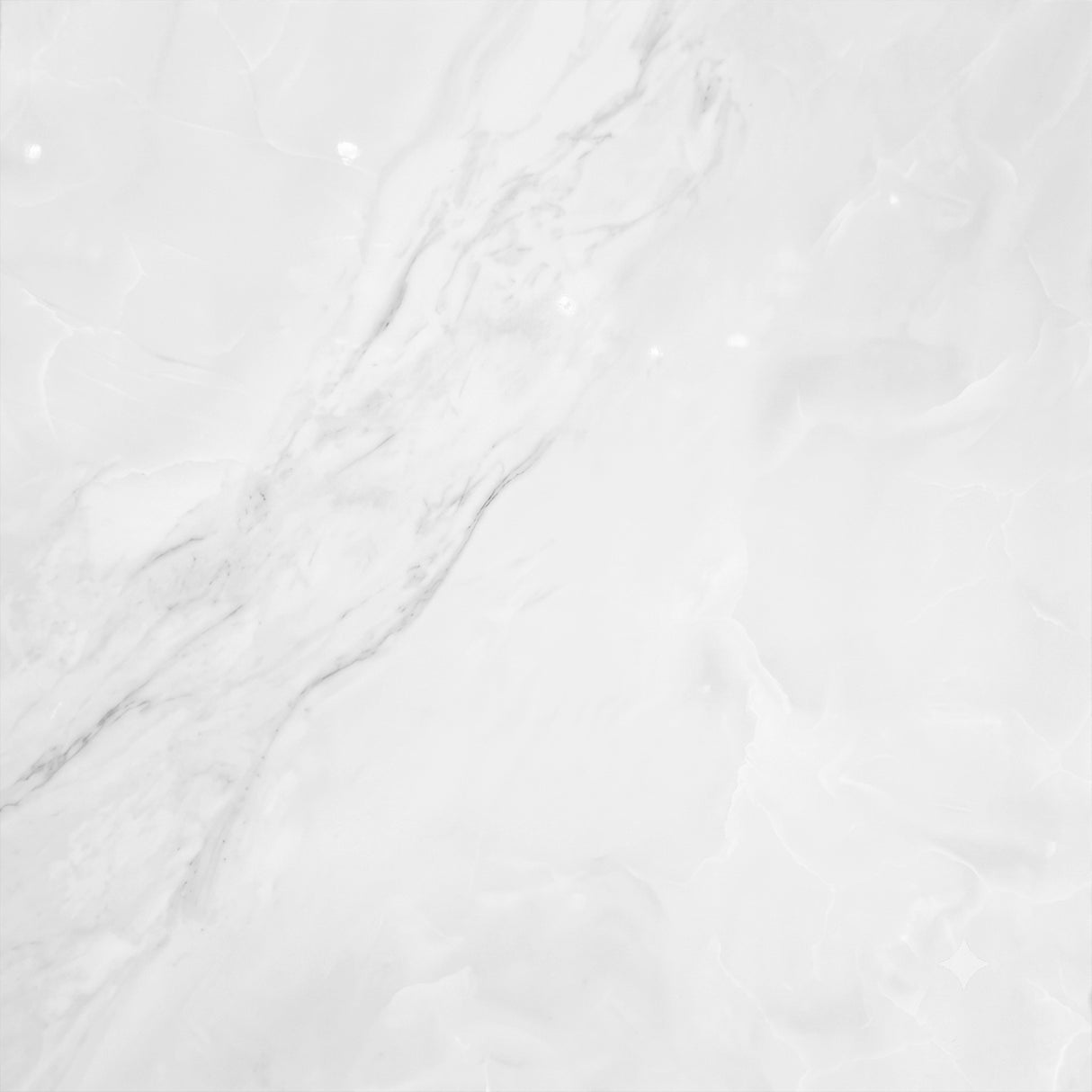 Carrelage effet marbre brillant - Colombia Blanc - 120x120cm