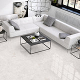 Carrelage effet pierre blanc brillant - Damascus Blanc - 60x120cm