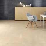 Carrelage effet béton beige mat - Désert Crema - 60x60cm