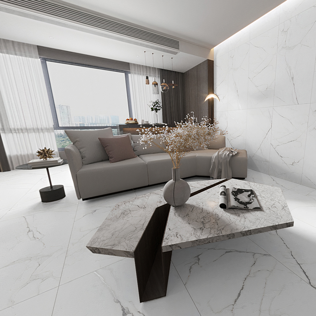 Carrelage effet marbre semi-brillant - Dubai- 60x120cm