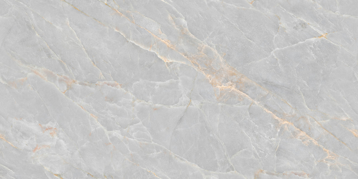 Carrelage effet marbre brillant- Endless Atlas Silver - 60x120cm