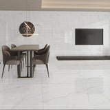 Carrelage effet marbre brillant- Endless Statuario Olive - 60x120cm