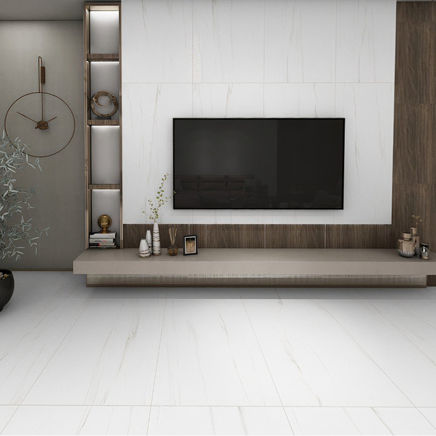 Carrelage effet marbre mat - Finlande - 60x120cm