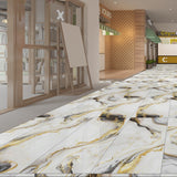 Carrelage effet marbre brillant- Flock White - 60x120cm