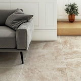 Carrelage effet pierre de travertin mat - Fontainebleau - 60x60cm
