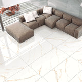 Carrelage effet marbre brillant - Golden Satvario - 60x120cm