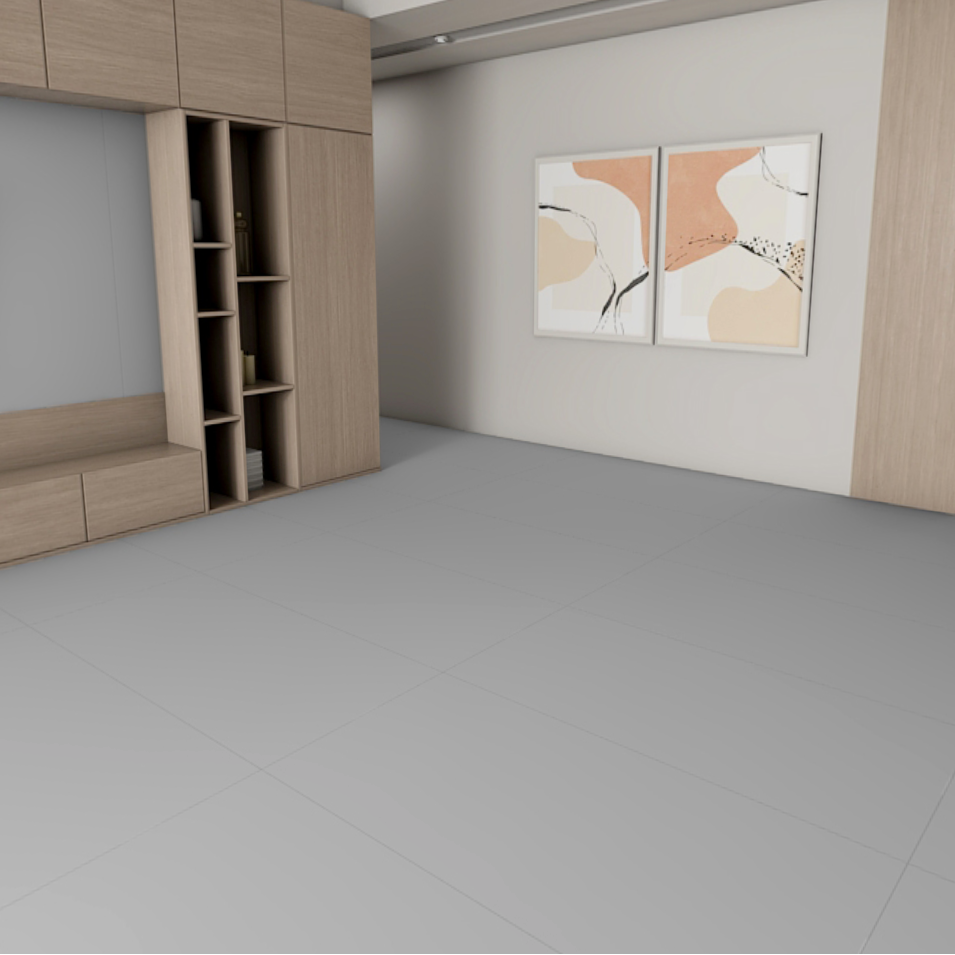 Carrelage uni mat - Grenade Gris - 60x120cm